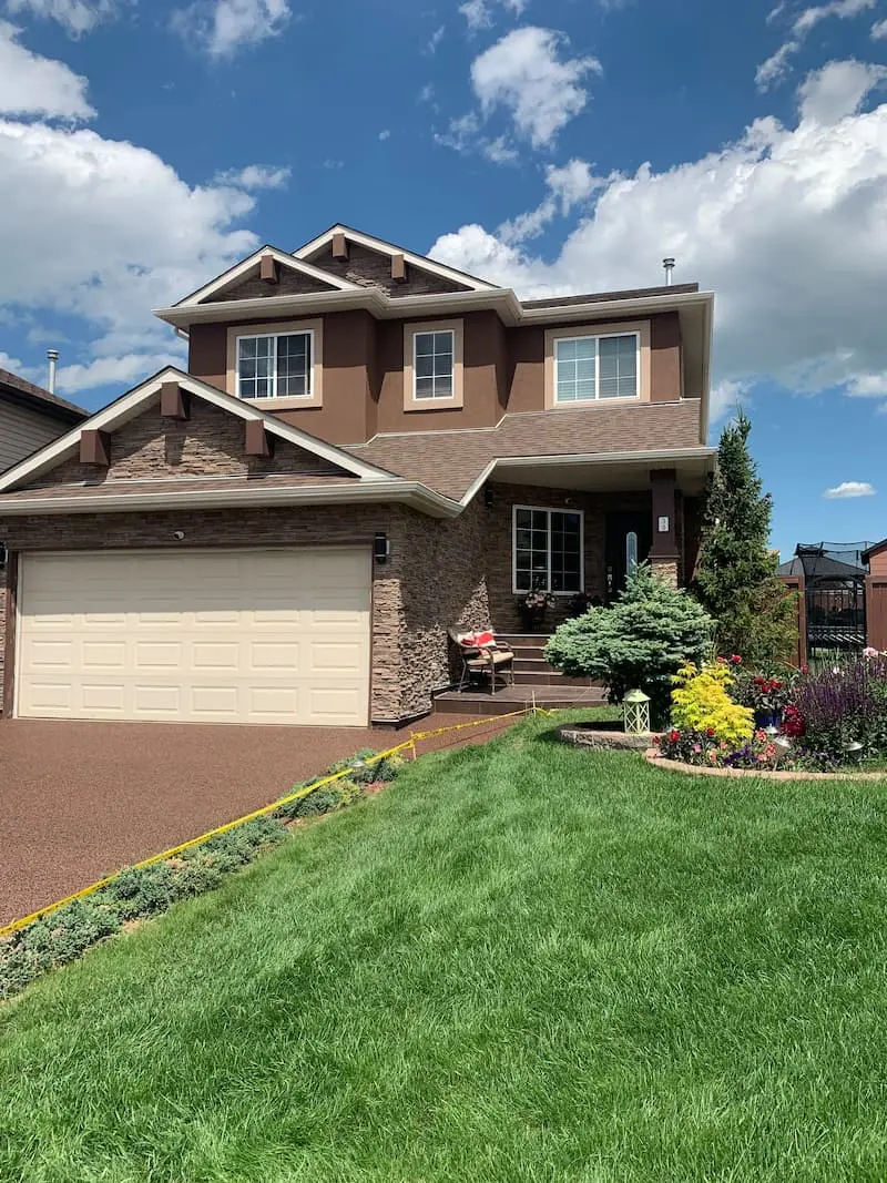 Calgary Stucco, Stone, Parging and Tile renovation after repairs