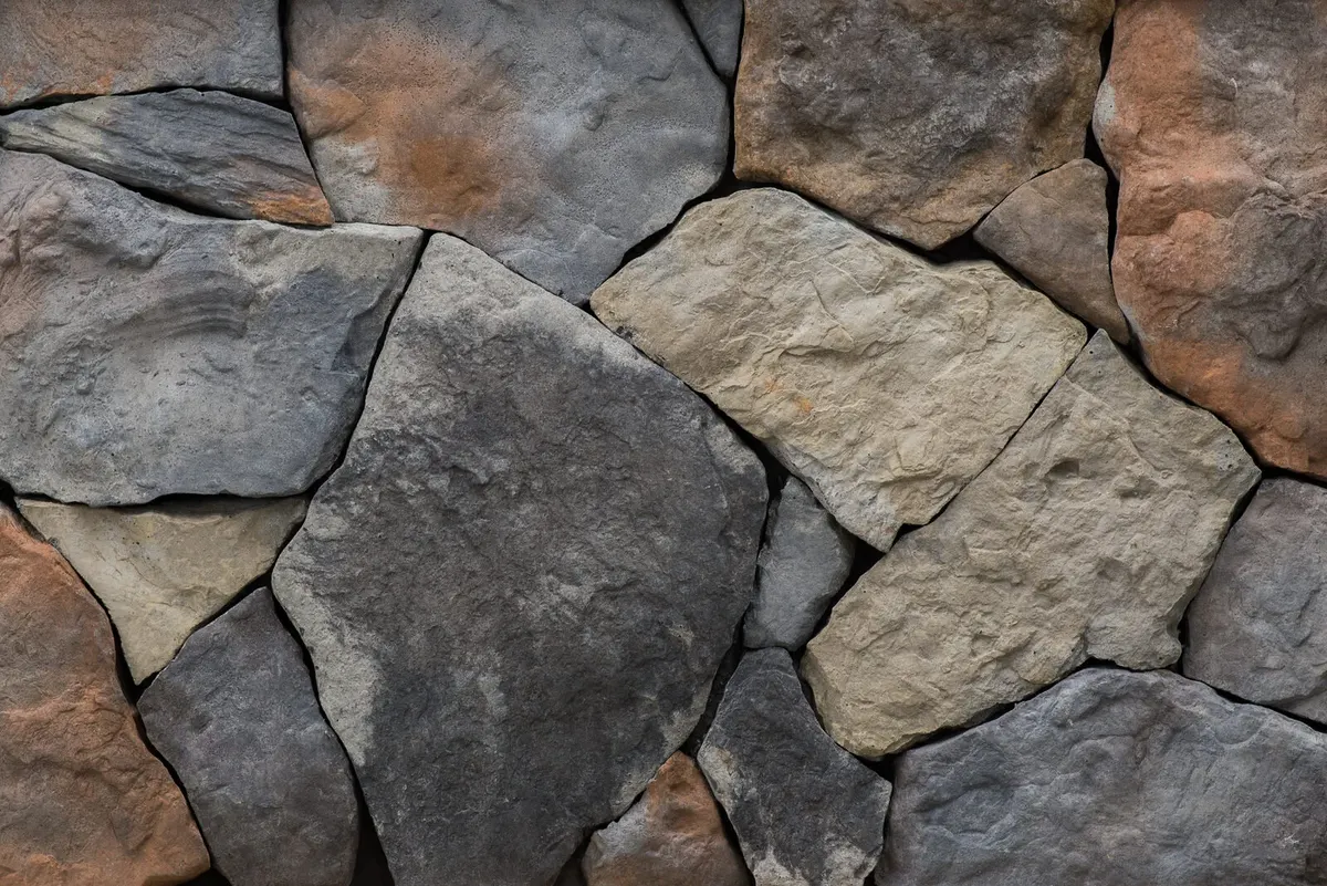 Fieldstone — irregular rustic stone cut